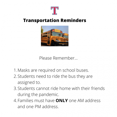 Bus Rules & Reminders List